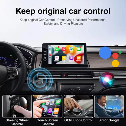 Aftermarket Wireless Carplay Adapter Convert Wired to Wireless for Iphone Android Auto Smart Box